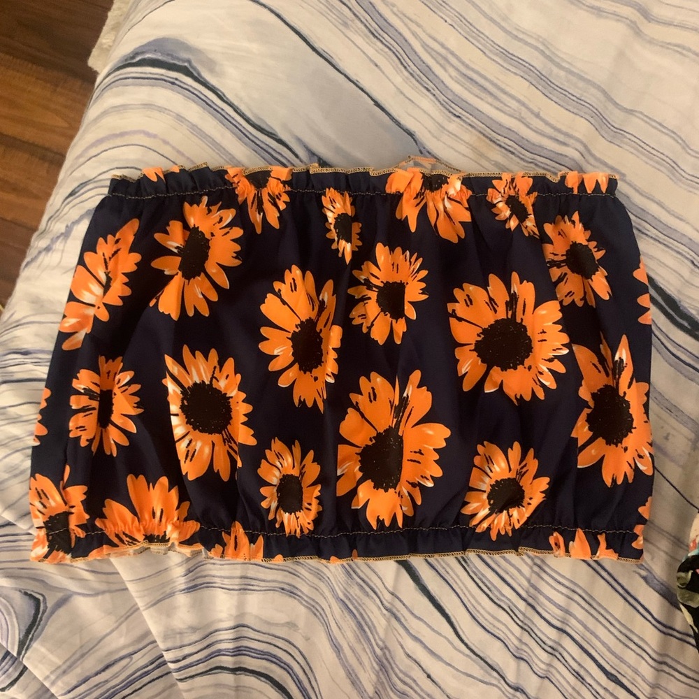 Sunflower Tube Top